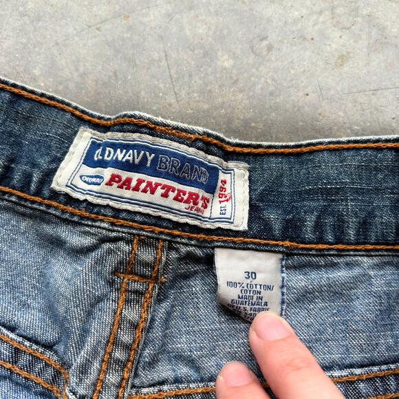 Vintage Y2K Old Navy Painter Denim Shorts - Picture 5 of 5